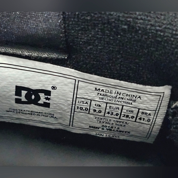 DC "villain" casual slip on skate shoes - Picture 5 of 6